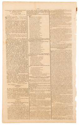 Lot #129 George Washington: Gazette of the United States from December 19, 1789 - Image 3