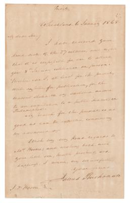 Lot #49 James Buchanan Autograph Letter Signed