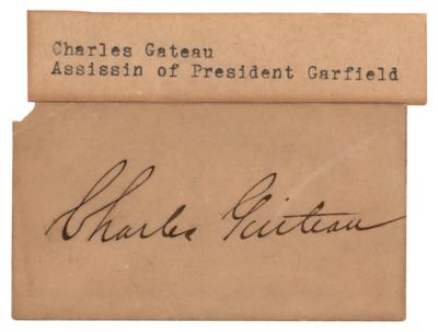 Lot #179 Charles Guiteau Signature