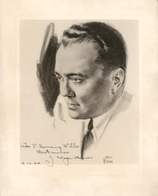 Lot #184 J. Edgar Hoover Signed Photograph