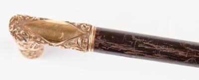 Lot #155 William 'Buffalo Bill' Cody 1873 Walking Cane and Handwritten Note, Presented to His Cousin, George R. Guss - Image 6