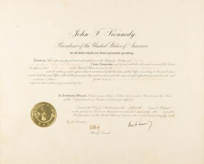 Lot #35 John and Robert Kennedy Document Signed, Appointing a United States Attorney - Image 1