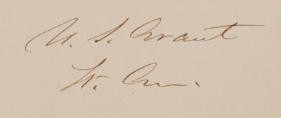 Lot #20 U. S. Grant Writes Secretary of War Edwin M. Stanton, Sending a Petersburg Casualty Report Two Months Before Lee's Surrender - Image 4