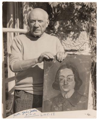 Lot #364 Pablo Picasso Signed Oversized Photograph
