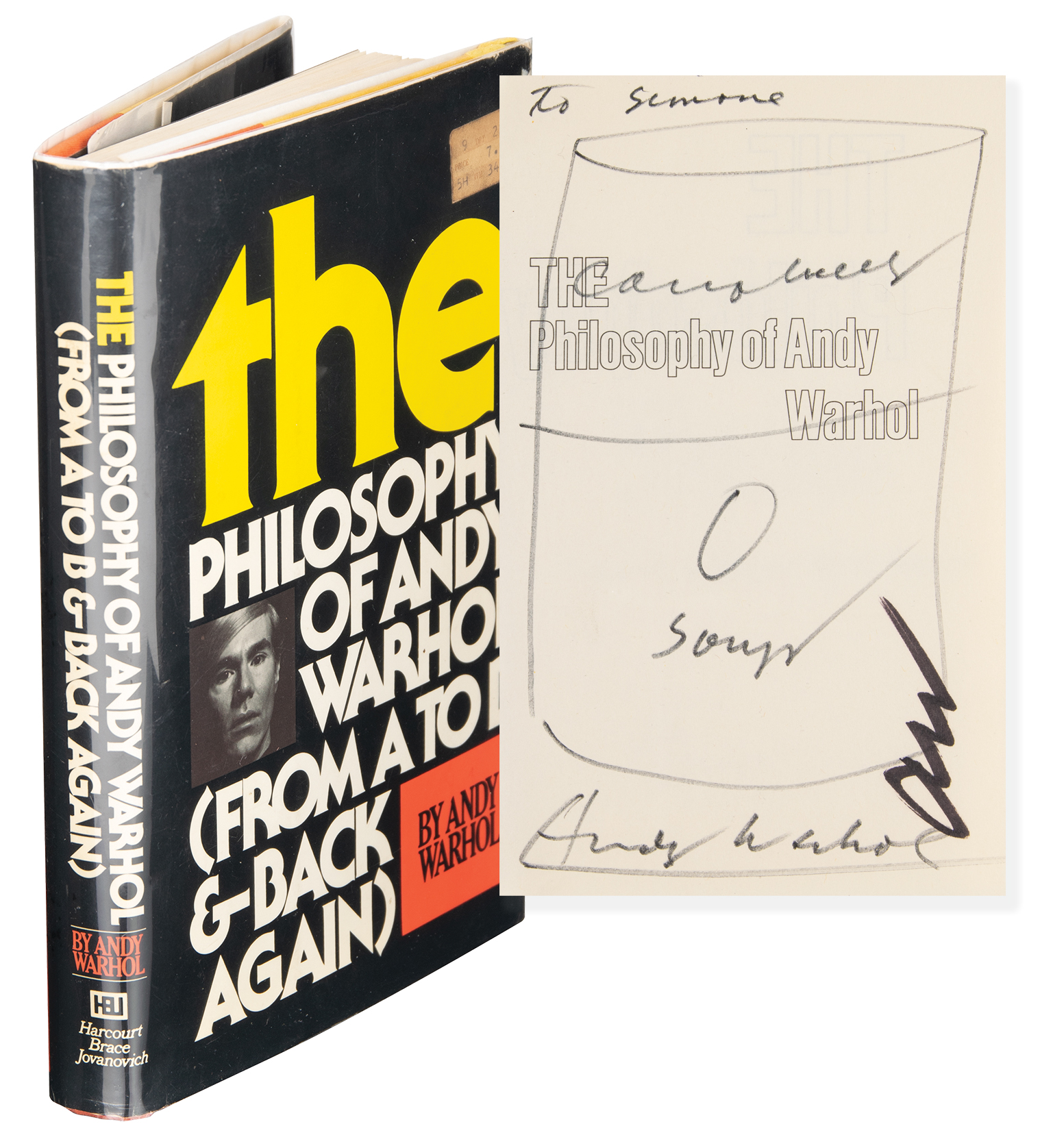 Lot #283 Andy Warhol Signed Book with 'Campbell's