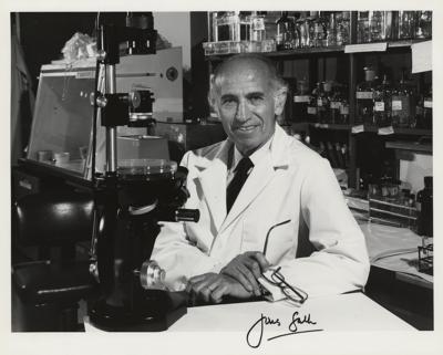 Lot #185 Jonas Salk Signed Photograph
