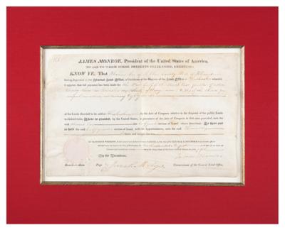 Lot #61 James Monroe Document Signed as President - Image 2