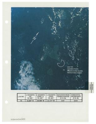 Lot #246 Apollo 9 Photo Map Checklist Page