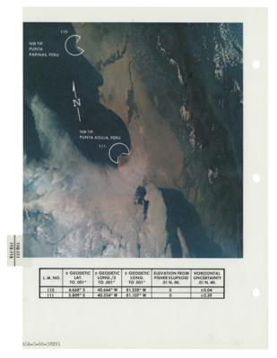 Lot #246 Apollo 9 Photo Map Checklist Page [Attested as Flown by Richard Garner] - Image 2