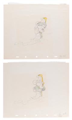 Lot #587 Mickey Mouse production drawings (2) from Fantasia - Image 1
