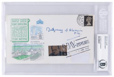 Lot #224 Montgomery of Alamein Signed D-Day Anniversary Cover - Image 1