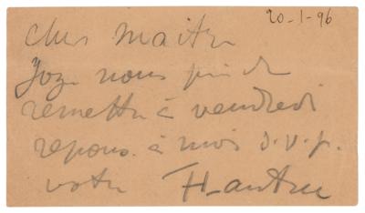 Lot #265 Henri de Toulouse-Lautrec Autograph