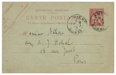 Lot #314 Jules Verne Autograph Letter Signed on Publishing Proofs - Image 2