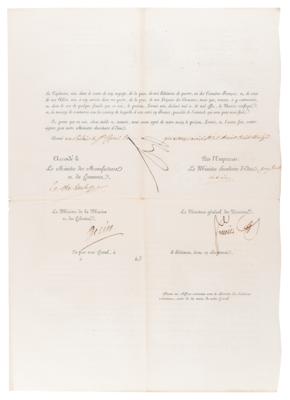 Lot #202 Napoleon Signed Maritime Passport for Exotic Trading Voyages - Image 2