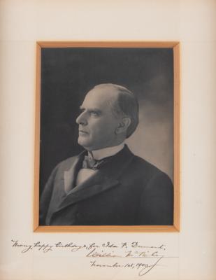 Lot #15 William McKinley Signed Photograph as