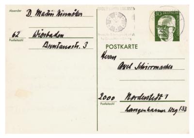 Lot #174 Martin Niemoller Autograph Letter Signed - Image 2