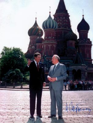 Lot #142 Mikhail Gorbachev Signed Photograph