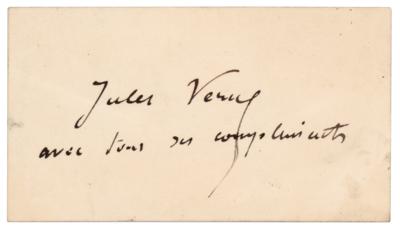 Lot #315 Jules Verne Signature