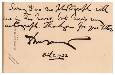 Lot #299 Lord Dunsany (2) Signed Items - Image 5