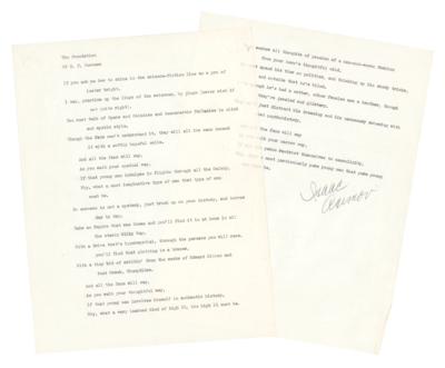 Lot #291 Isaac Asimov Signed Souvenir Typescript
