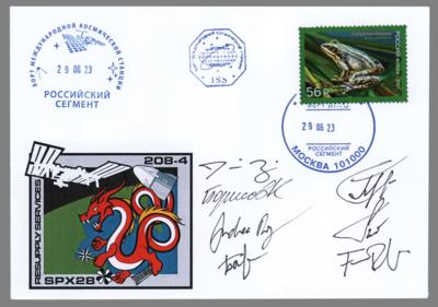 Lot #261 SpaceX Dragon CRS-28 Flown Cover Signed
