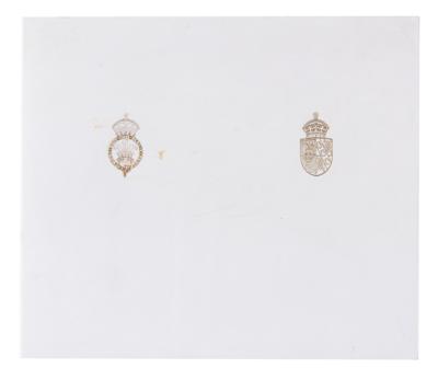 Lot #176 Princess Diana and King Charles III Signed Christmas Card (1982) - Image 2