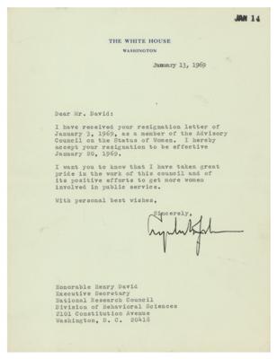 Lot #51 Lyndon B. Johnson Typed Letter Signed as President - Image 1