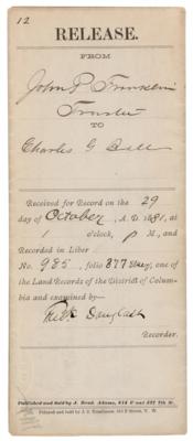 Lot #136 Frederick Douglass Document Signed