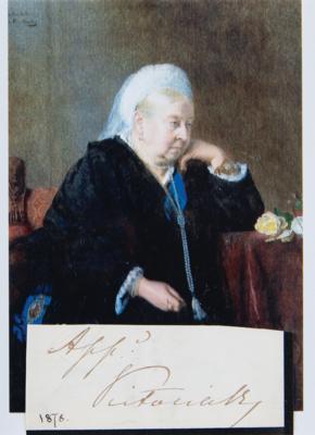 Lot #182 Queen Victoria Signature