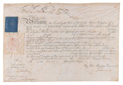 Lot #163 King William IV Document Signed