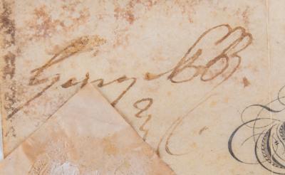Lot #158 King George IV Document Signed - Image 2