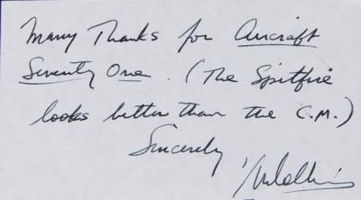 Lot #251 Michael Collins Autograph Note Signed - Image 2