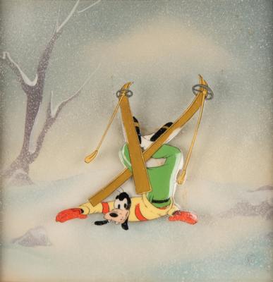 Lot #601 Goofy production cel from The Art of Skiing - Image 1