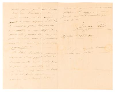 Lot #335 Jenny Lind Autograph Letter Signed, Referring to Mendelssohn's Wife - Image 2