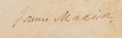 Lot #53 James Madison Document Signed as President - Image 2