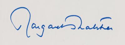 Lot #189 Margaret Thatcher Signed Book and (2) Signatures - Image 3