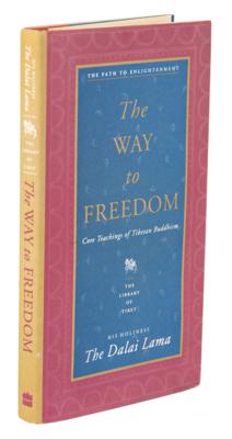 Lot #134 Dalai Lama Signed Book - The Way to Freedom - Image 3