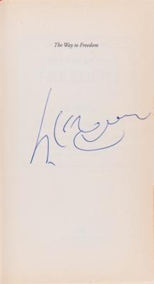 Lot #134 Dalai Lama Signed Book - The Way to Freedom - Image 4