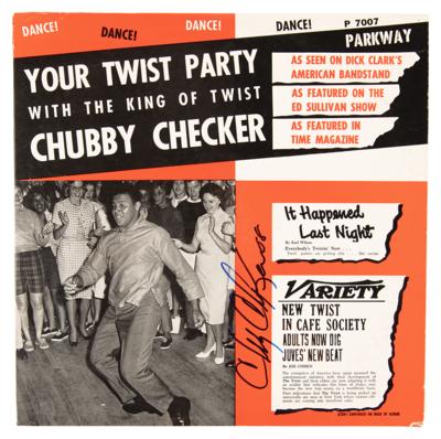 Lot #365 Chubby Checker Signed Album - Your Twist Party with the King of Twist - Image 1