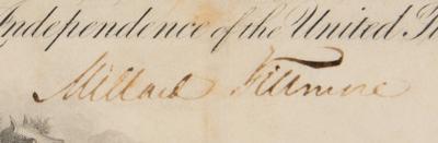 Lot #37 Millard Fillmore Document Signed as President - Image 2