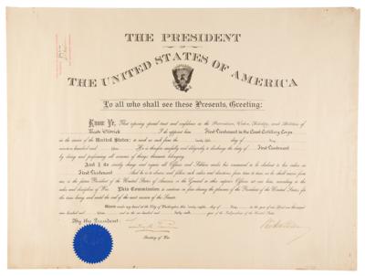 Lot #76 Woodrow Wilson Document Signed as