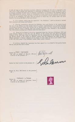 Lot #322 Beatles: John Lennon Document Signed,