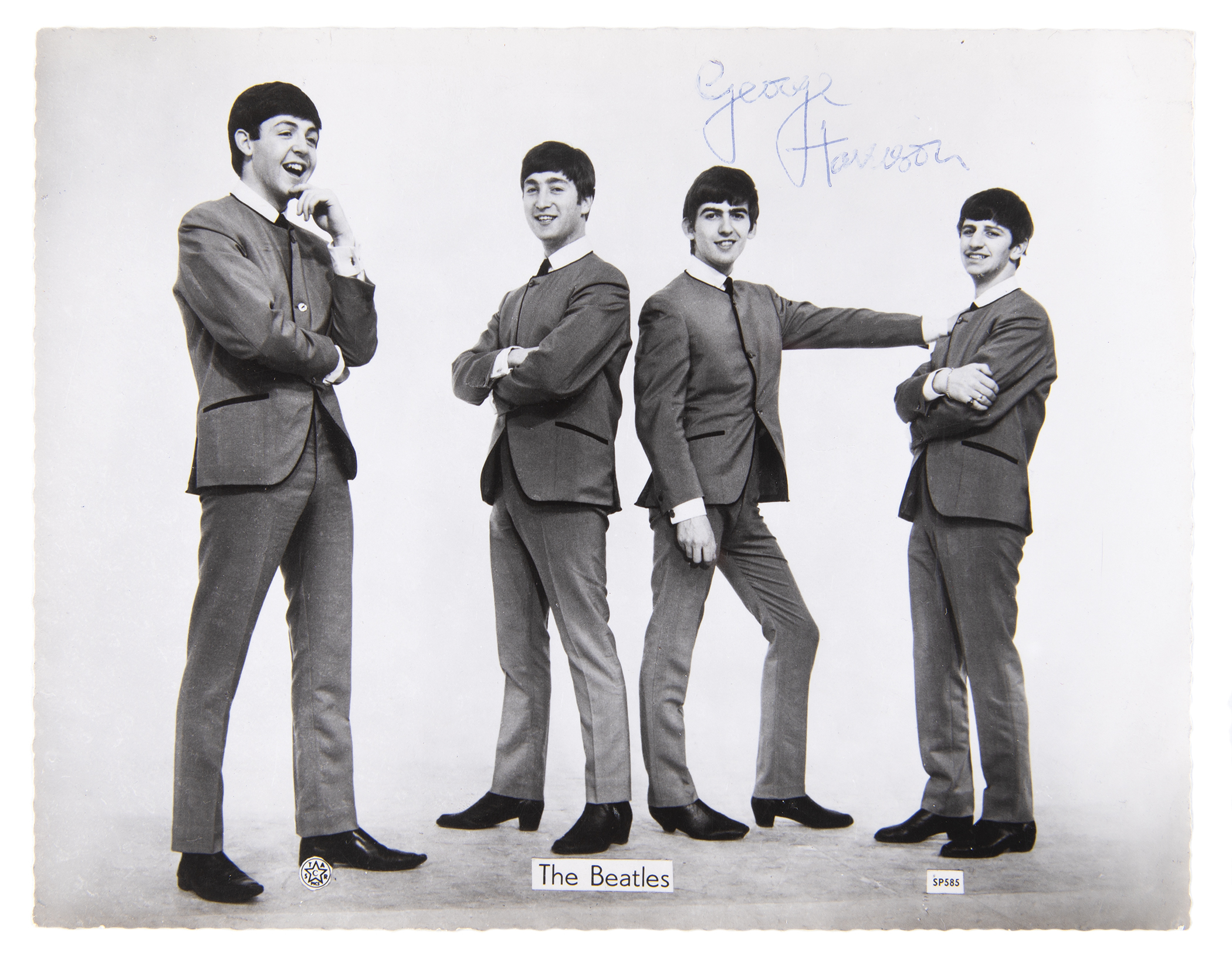 Lot #321 Beatles: George Harrison Signed 'Star Pics' Photograph by Dezo Hoffmann - Image 1