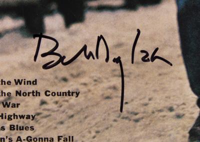 Lot #323 Bob Dylan Signed Album - The Freewheelin' Bob Dylan - Image 3