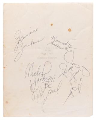 Lot #324 Jackson 5 Signed Photograph - Dated to