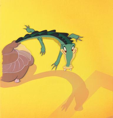 Lot #572 Alligator and Hippo production cels from