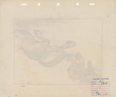 Lot #588 Satyr and Centaurette concept storyboard from Fantasia - Image 2