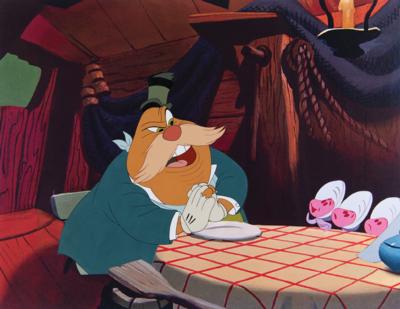 Lot #616 Walrus production cel from Alice in Wonderland - Image 1