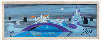 Lot #690 Mary Blair concept painting of Cinderella and Fairy Godmother from Cinderella - Image 2