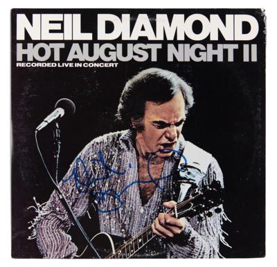 Lot #369 Neil Diamond Signed Album - Hot August